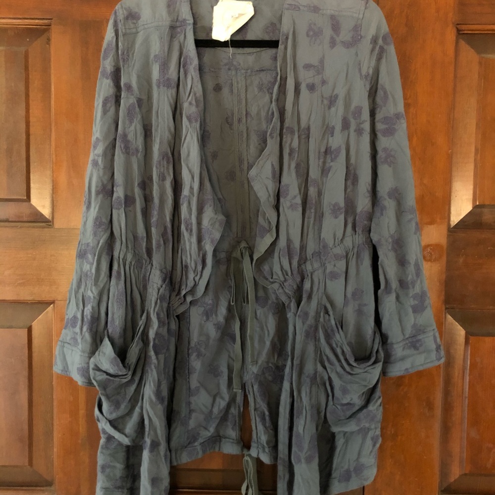 Hei Hei blue floral cardigan